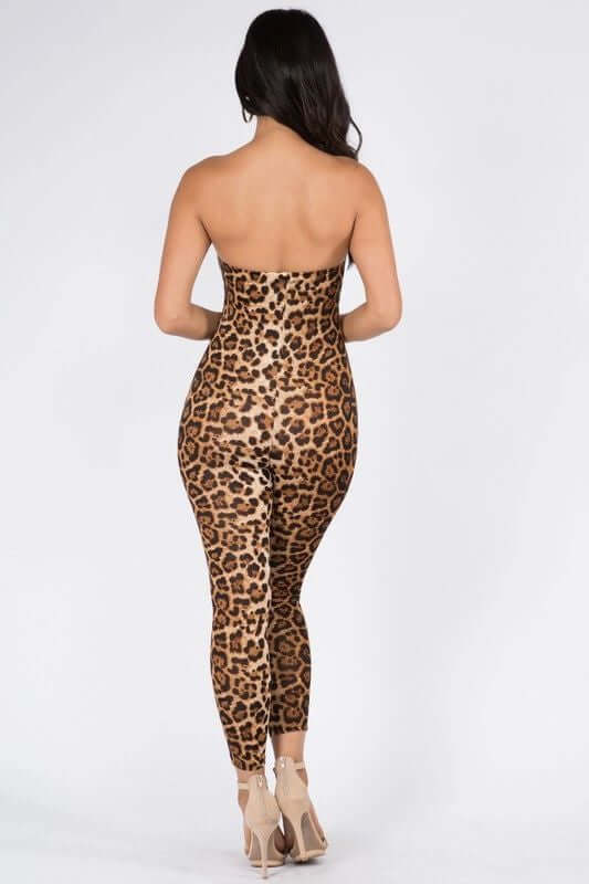 Women's Leopard Sleeveless Romper trendy 2021 online shopping website ladies trendy 2021 online stores near me fashion style trendy fashion brands