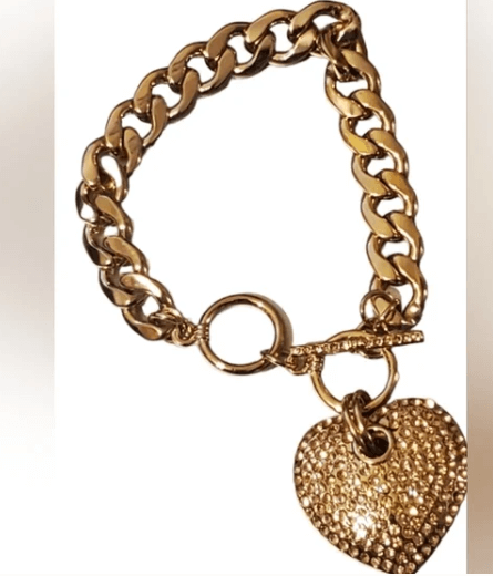 Heart Bracelet with rhinestones