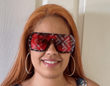 Trendy Oversized Red Sunglasses