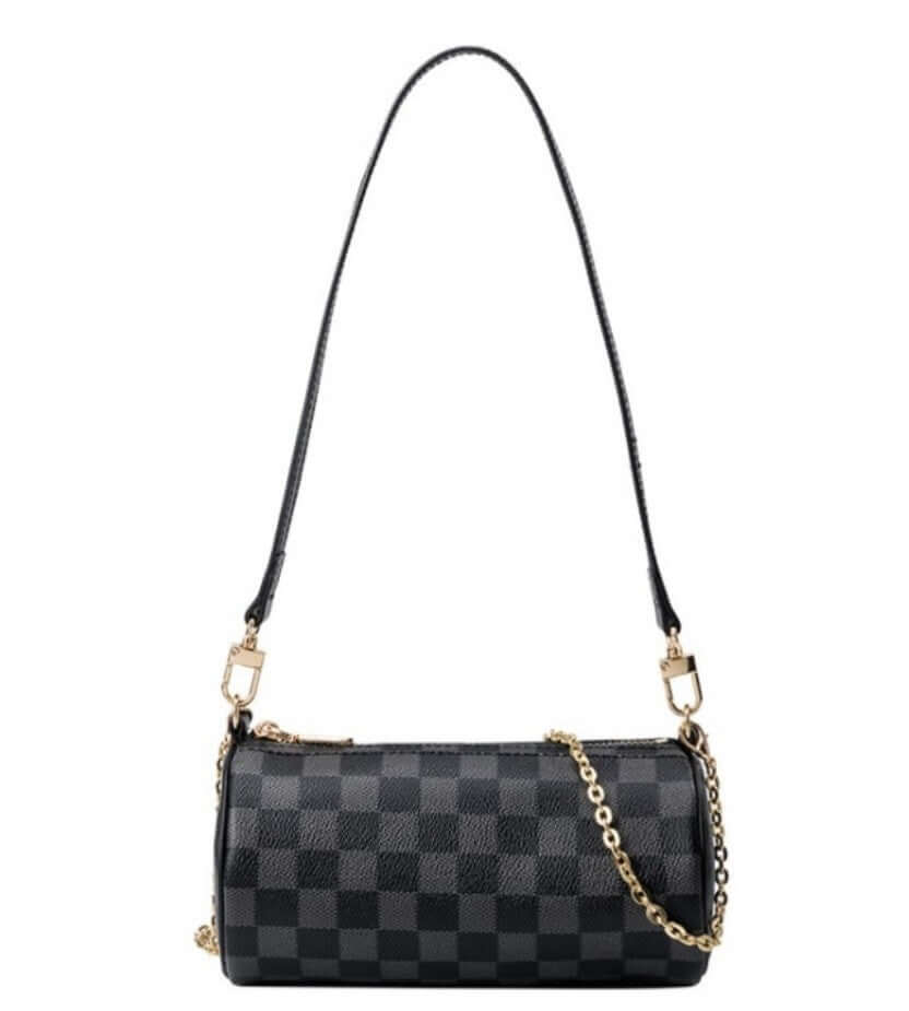 Trendy Checkered Print Purse Black trendy purses 2021 trendy purses for cheap crossbody purse strap purses for women purses on sale purses near me