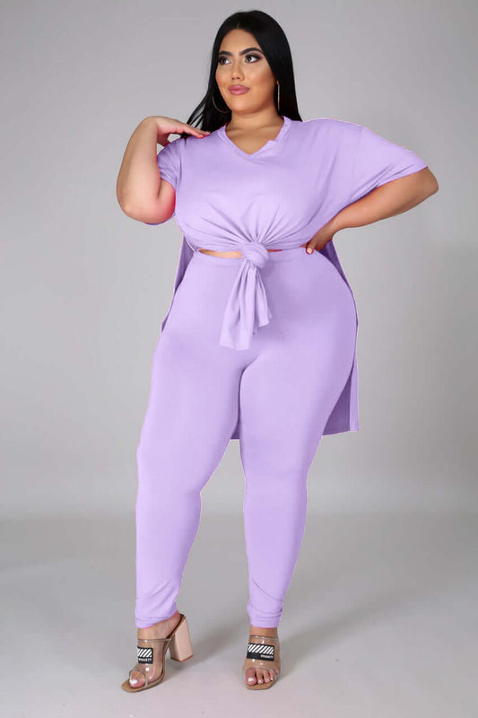 Women's 2pcs legging set with V-neck Top plus size women's clothes trendy online 2021 online shopping boutique trendy 2021